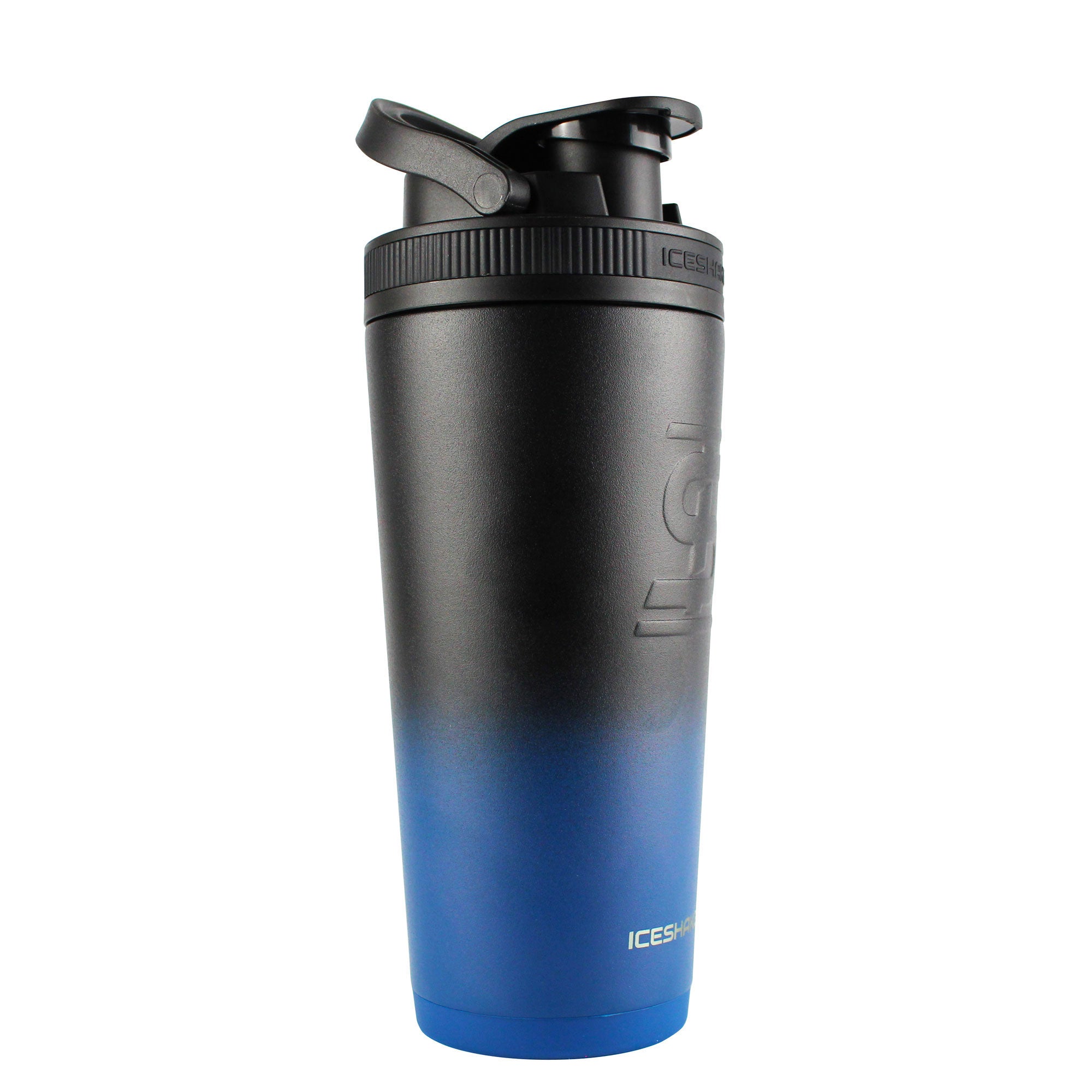 Nick The Mutant Walker Custom 26oz Insulated Stainless Steel Shaker Bottle - Navy Black Ombre Gradient - Perfect for Protein Shakes, Gym Workouts & Post-Exercise Hydration