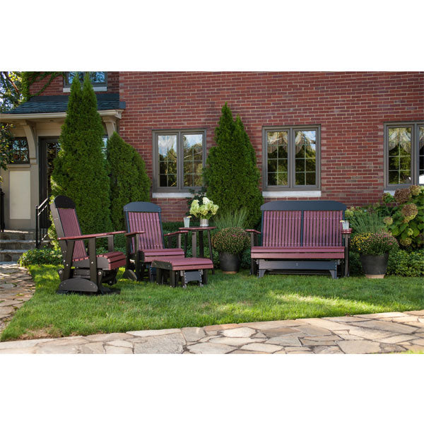 2 ft Classic Glider Chair by LuxCraft - Comfortable Rocking Chair for Nursery, Living Room & Patio - Perfect for Nursing, Relaxing & Reading