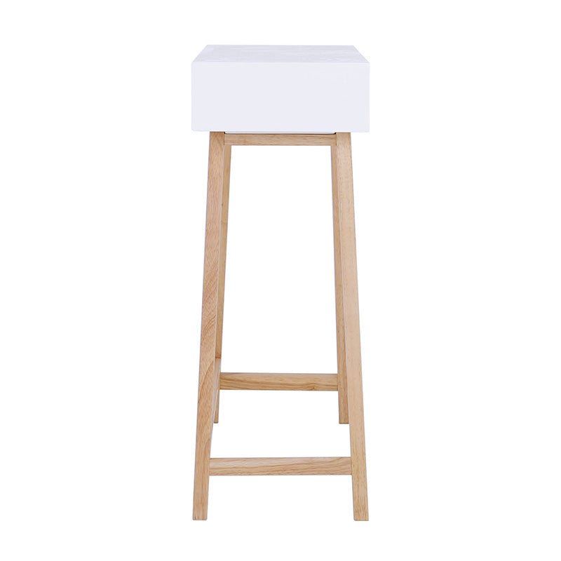 ARSENIO 35.4 Inch Console Table - Natural & White Finish for Entryway, Hallway, or Living Room Decor