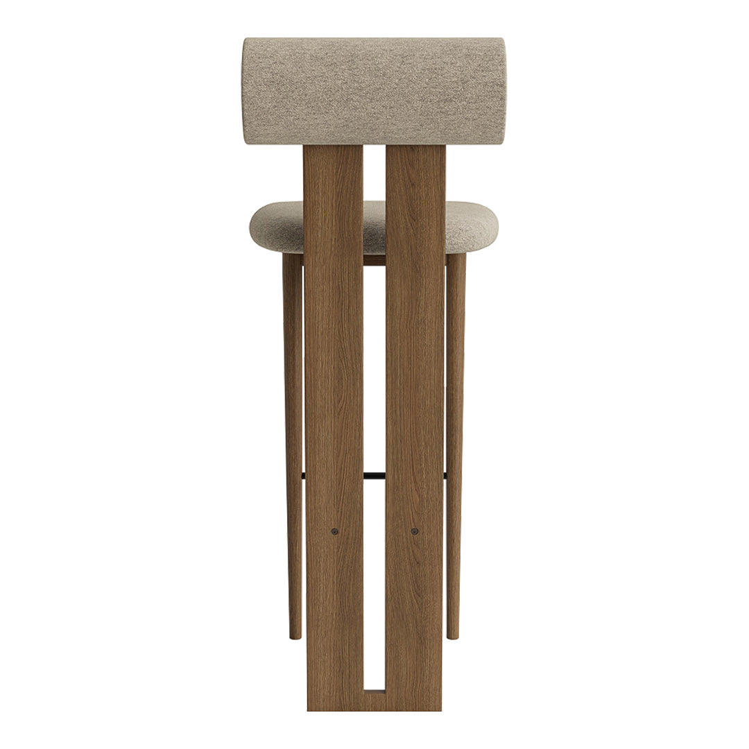 Norr11 Hansen Hyldahl Hippo Bar Stool - Modern Scandinavian Bar Chair for Kitchen, Dining & Lounge - Perfect for Home, Cafe & Restaurant Decor