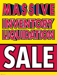 Vinyl Window Sign - Bulk Clearance Sale for Businesses & Retail Stores | Perfect for Storefronts, Promotions & Seasonal Sales