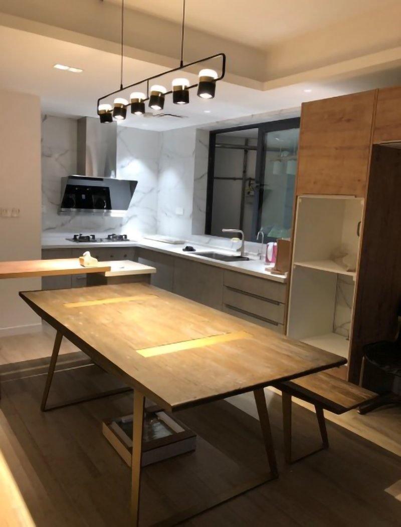 Adjustable Glass Pendant Light Fixture - Modern Dimmable Hanging Chandelier for Kitchen Island, Dining Room & Bedroom Lighting Decor