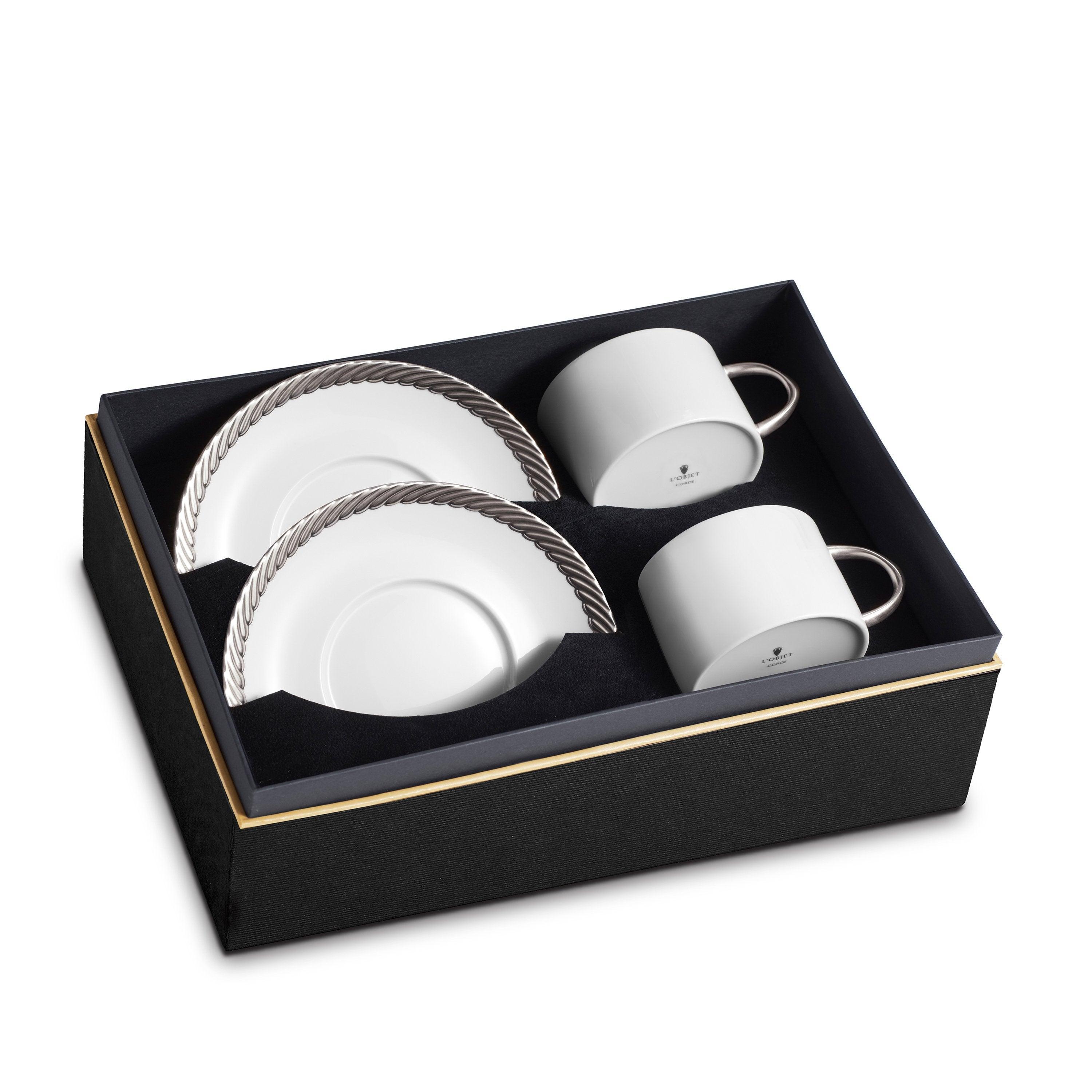Premium Porcelain Tea Cup and Saucer Set of 2 - Elegant Floral Design for Afternoon Tea, Coffee, or Gifts - Perfect for Home, Office, and Tea Party Use
