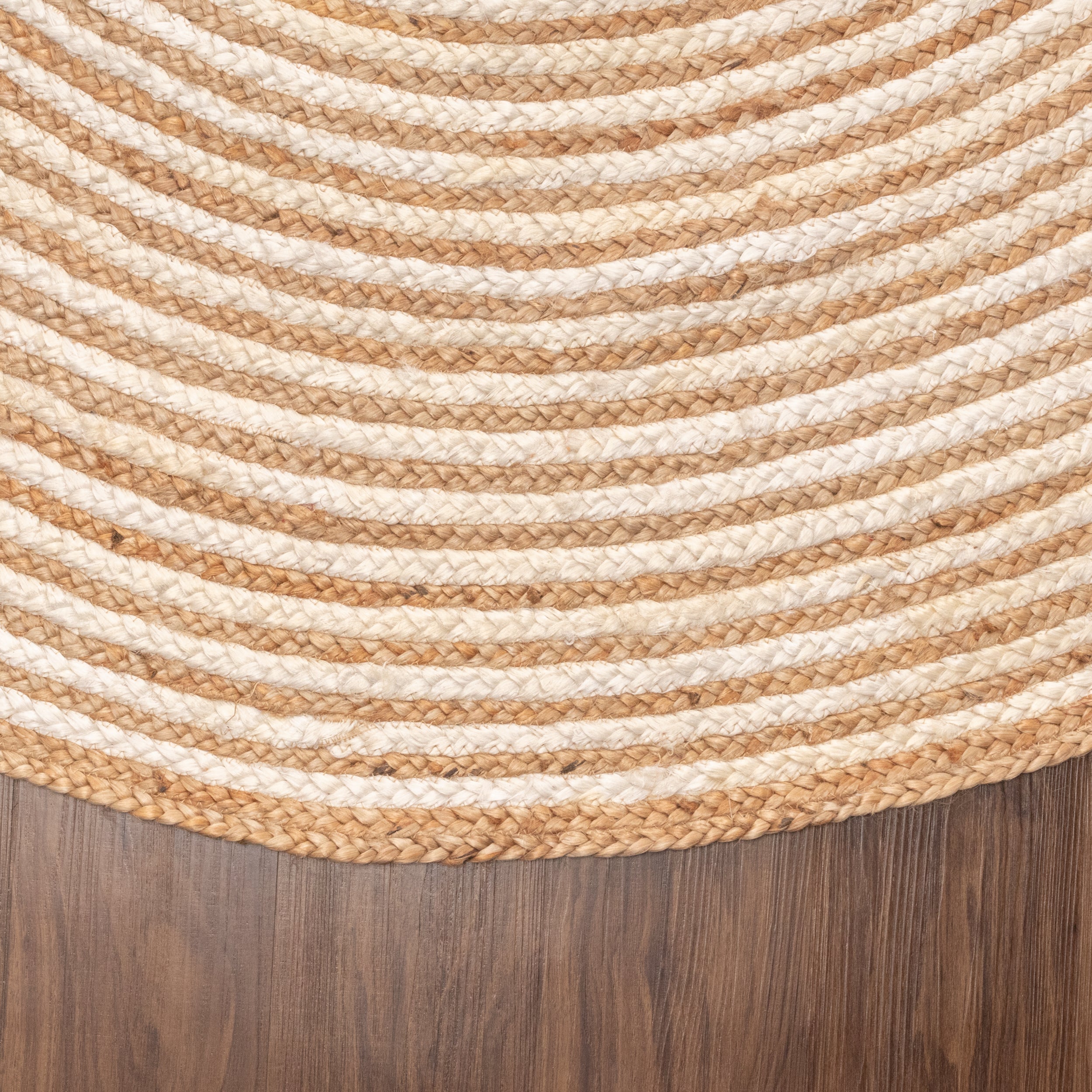 Braided Jute Reversible Handwoven Rug - Natural Fiber Indoor/Outdoor Area Rug for Living Room, Bedroom, Patio & Deck - Eco-Friendly Home Decor