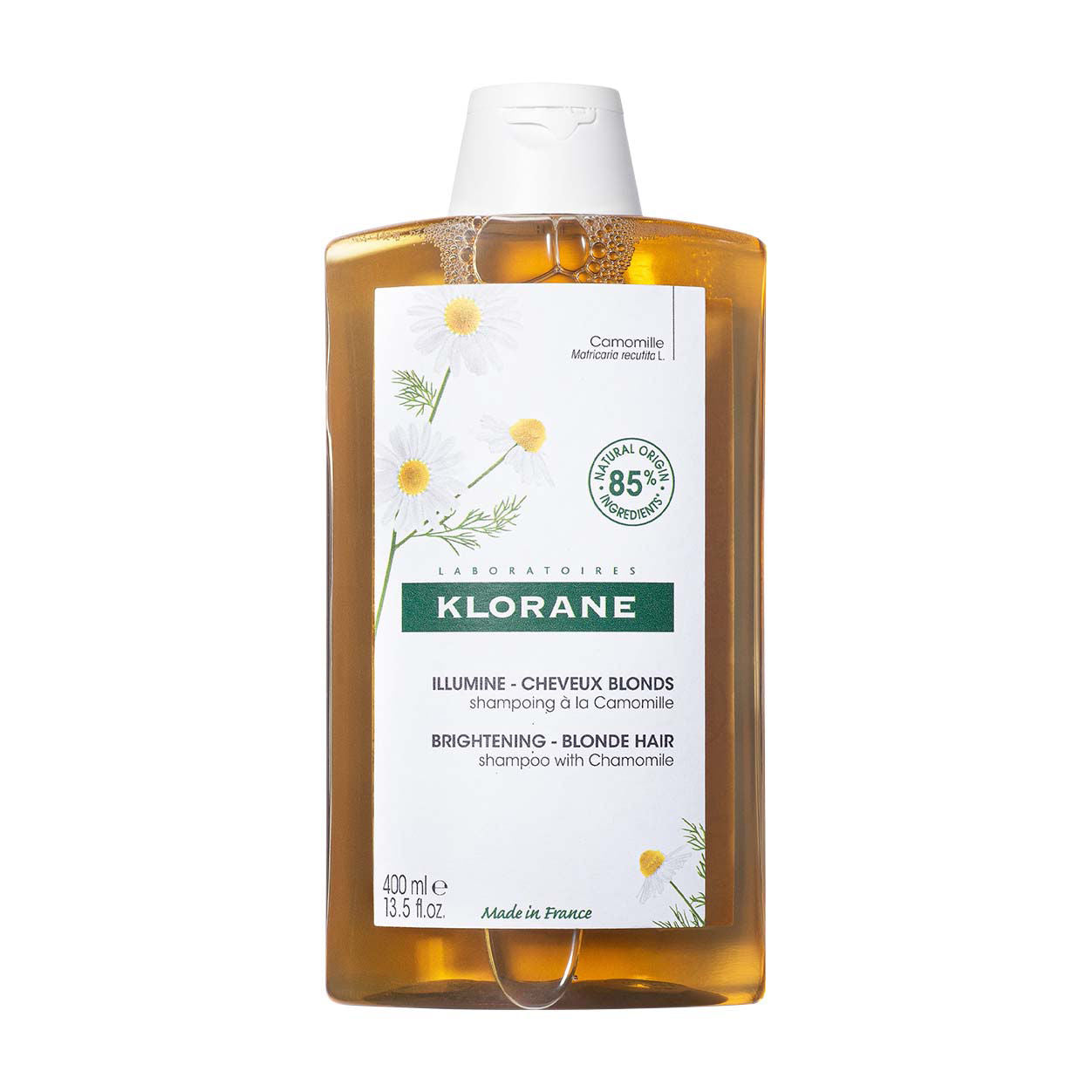Brightening Chamomile Shampoo for Blonde & Gray Hair - Gentle Color-Enhancing Formula for Daily Use at Home or Salon
