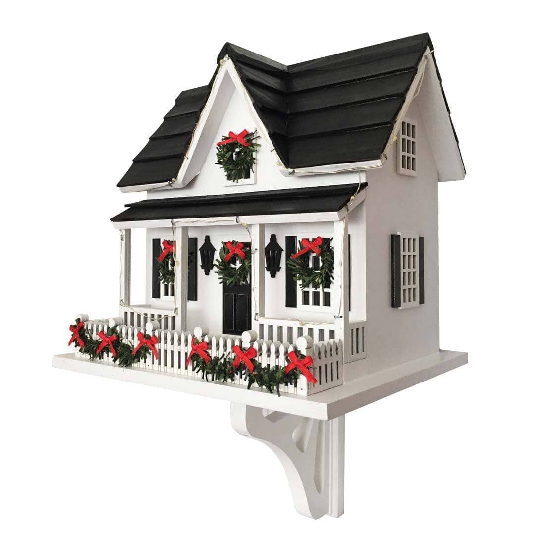 Festive LED Lighted Holiday Birdhouse - Outdoor Christmas Decoration for Garden, Yard & Patio Decor