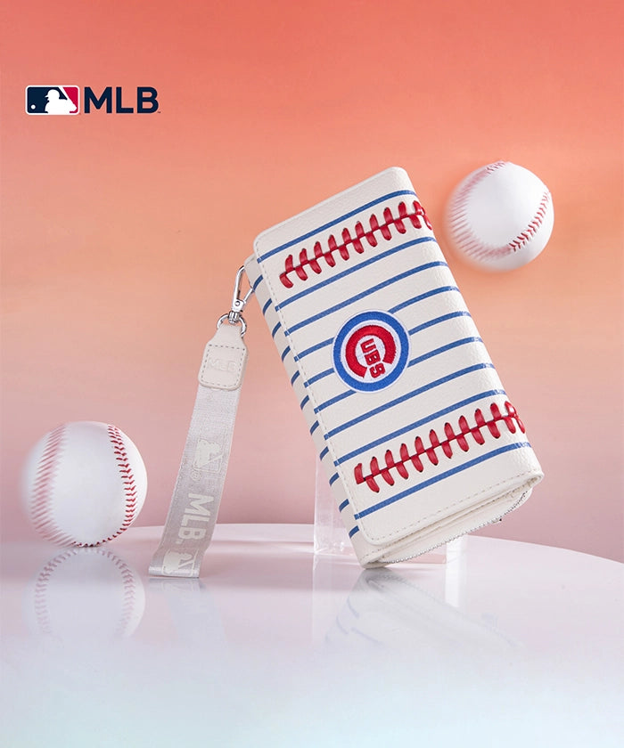 Authentic MLB Chicago Cubs Genuine Leather Wallet for Men - Stylish & Durable Bifold Wallet for Baseball Fans - Perfect for Gifts, Game Days & Everyday Use