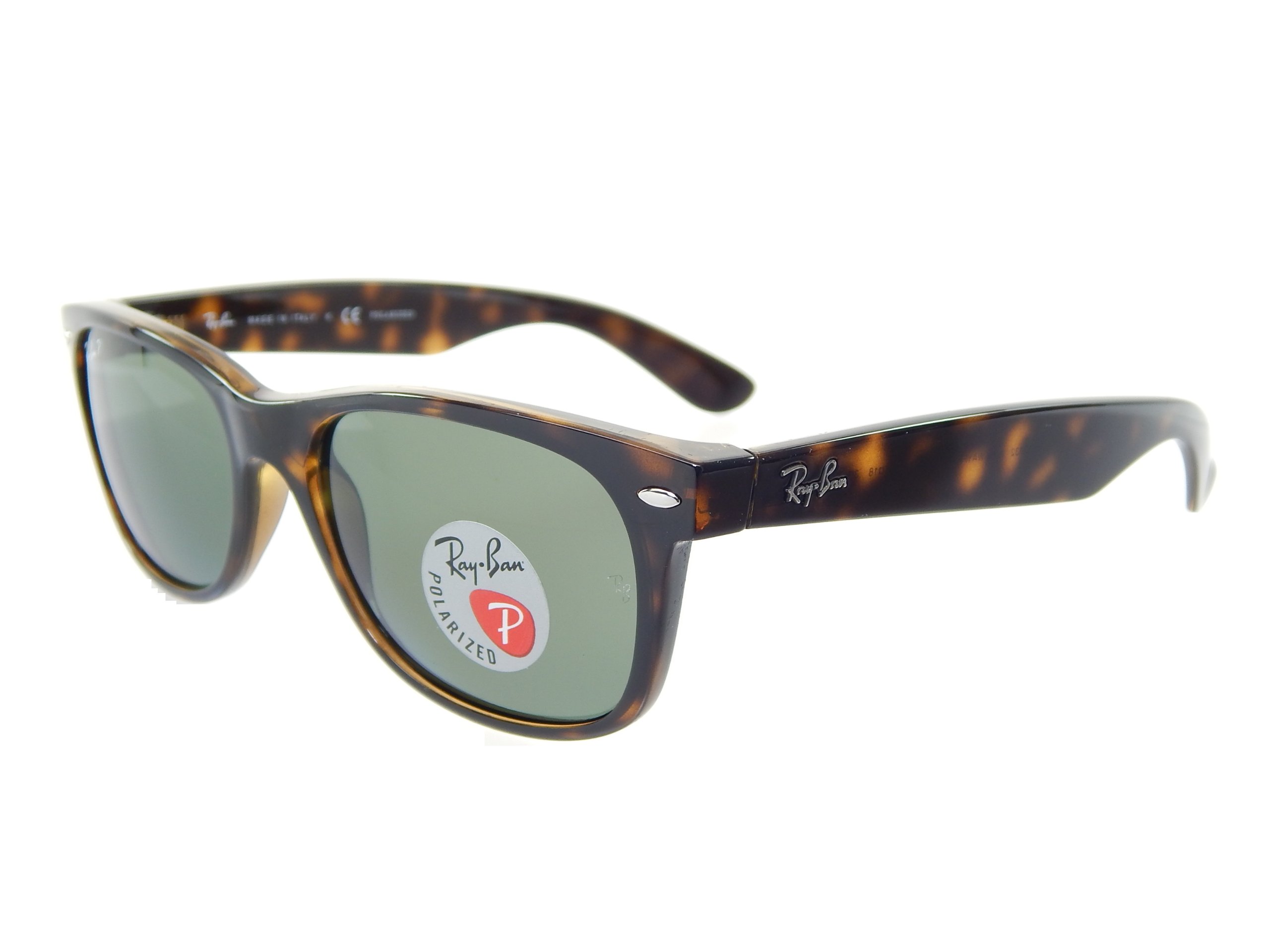 Ray Ban RB2132 902/58 Havana/Crystal Green Polarized Sunglasses 52mm - UV Protection, Stylish Aviator Shades for Men & Women - Perfect for Driving, Beach & Outdoor Activities