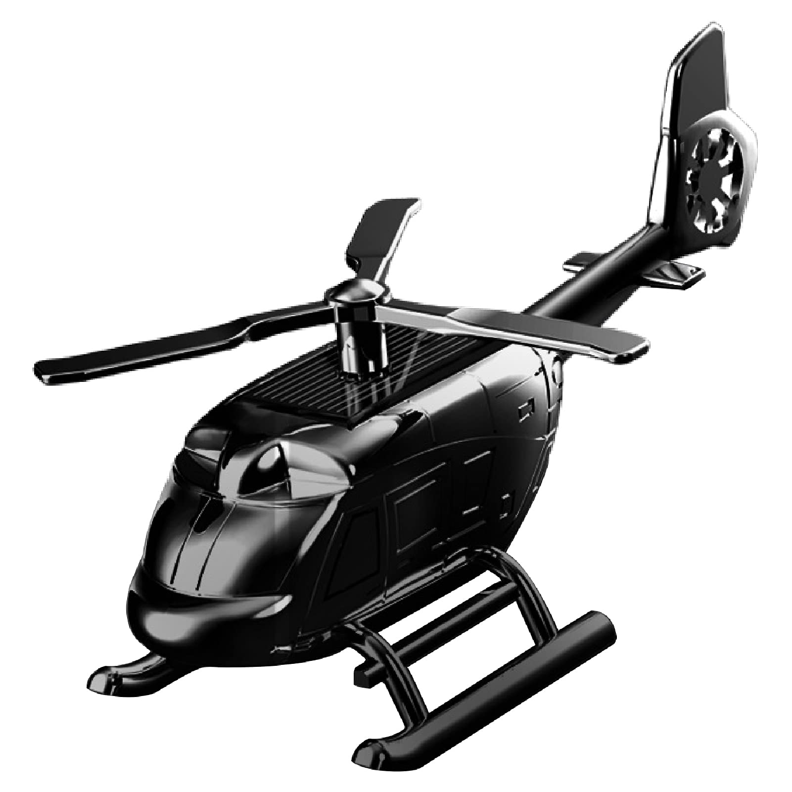 Solar Powered Mini Helicopter Car Air Freshener - Zinc Alloy Aromatherapy Diffuser & Vehicle Perfume Ornament | Perfect for Car, Office & Home Fragrance Decor