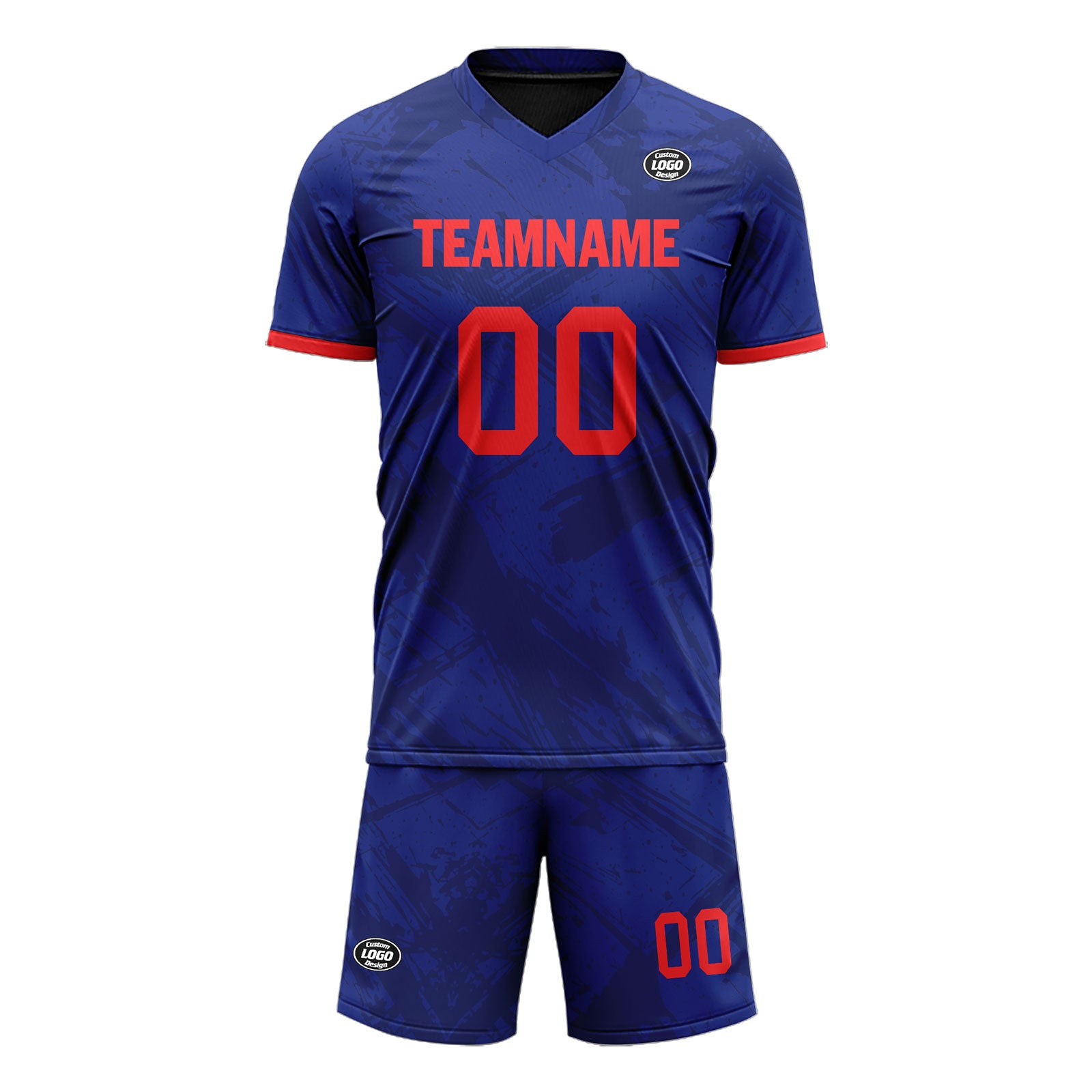Custom Blue Soccer Jersey Set - Personalized Team Uniforms SCJ101 D28037 for Youth & Adult Players - Perfect for Matches, Training & Fan Gear