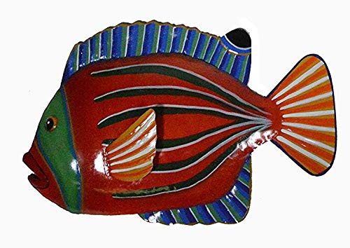 Unique Metal Fish Wall Art Decor - Handcrafted Hanging Sculpture for Home, Office & Outdoor Spaces