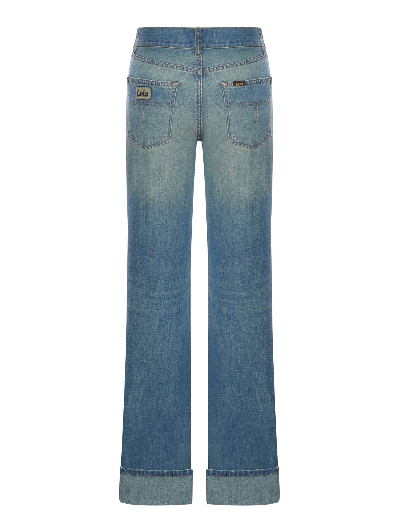 Stylish Women's High-Waisted JEANS WITH TURN UP Cuff - Trendy Distressed Denim Pants for Casual Outfits & Streetwear Fashion