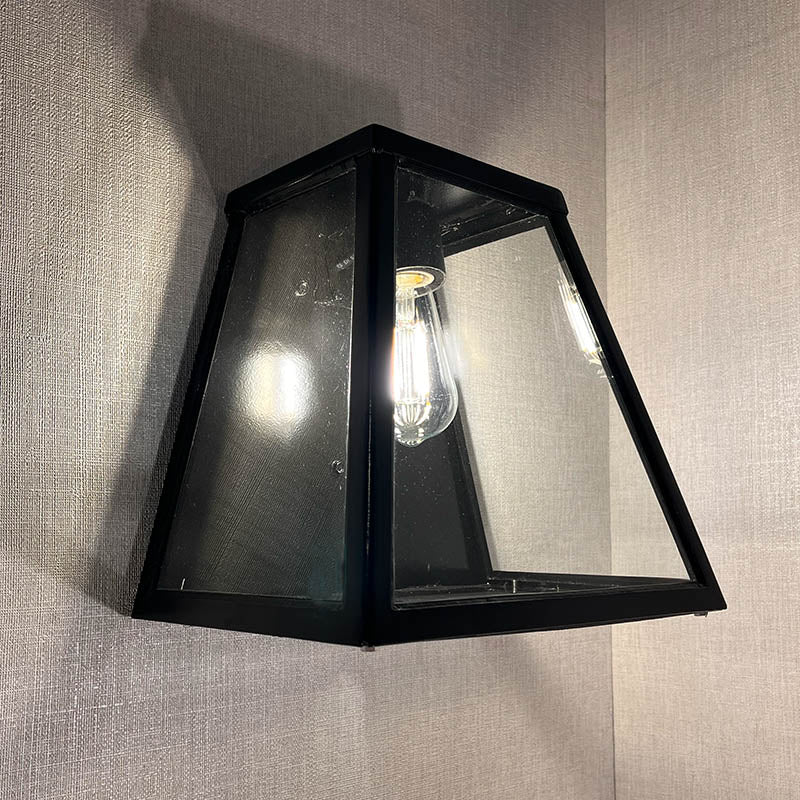 Apsley 1Lt Outdoor Bulkhead Light - Galvanized Steel Waterproof Wall Light for Patio, Garden, Garage & Exterior Security Lighting