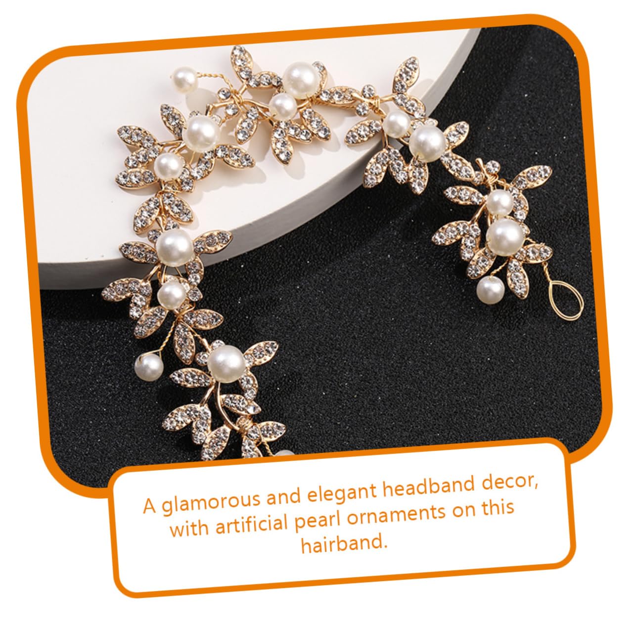 POPETPOP Bridal Wedding Headpiece - Elegant Bride Headband Hair Accessories for Women - Perfect for Weddings, Parties & Special Occasions