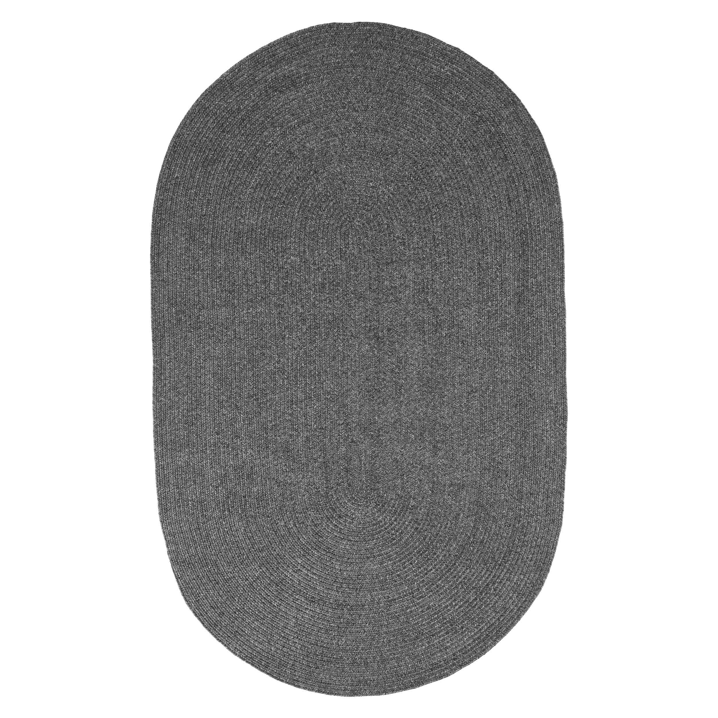 Classic Braided Area Rug - Non-Slip Indoor/Outdoor Oval Rug for Living Room, Bedroom, Patio & Deck - Soft & Durable Home Decor