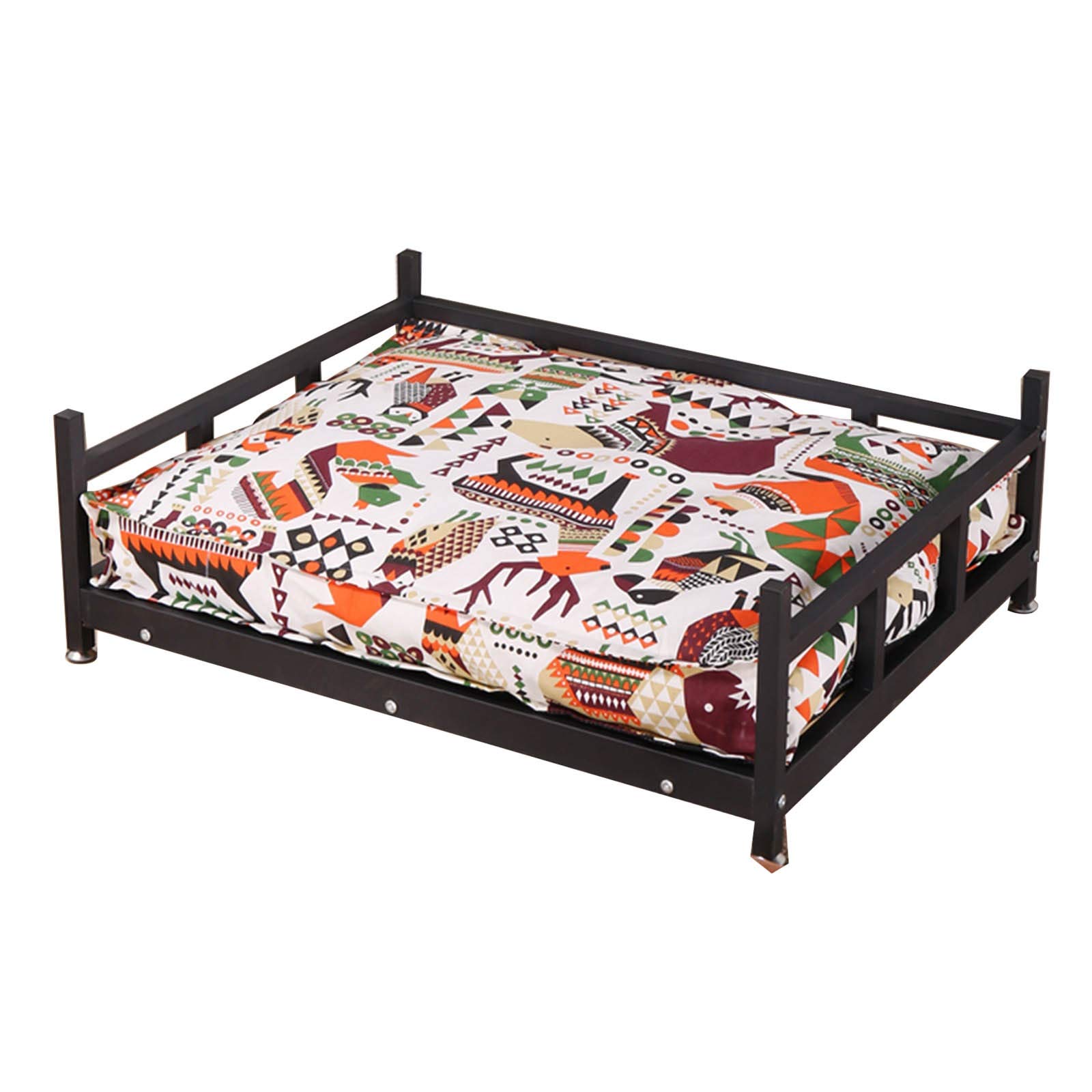 Elevated Pet Bed for Dogs & Cats - Washable Mattress, Indoor/Outdoor Use, 65×45×30cm