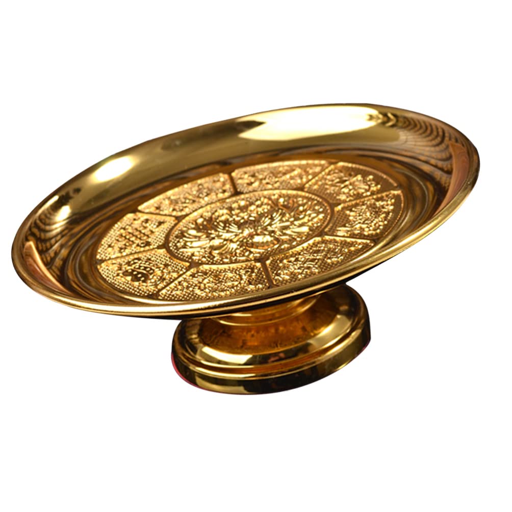 Buddhist Offering Plates - High Base Religious Altar Tray for Sacrificial Fruits, Food Bowls & Ritual Supplies | Perfect for Home Shrines, Temple Ceremonies & Spiritual Blessings