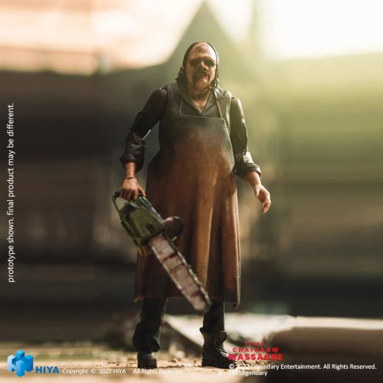 Hiya Toys Texas Chainsaw Massacre (2022) Leatherface 1/18 Scale Action Figure - Collectible Horror Movie Character Model for Display & Diorama Scenes