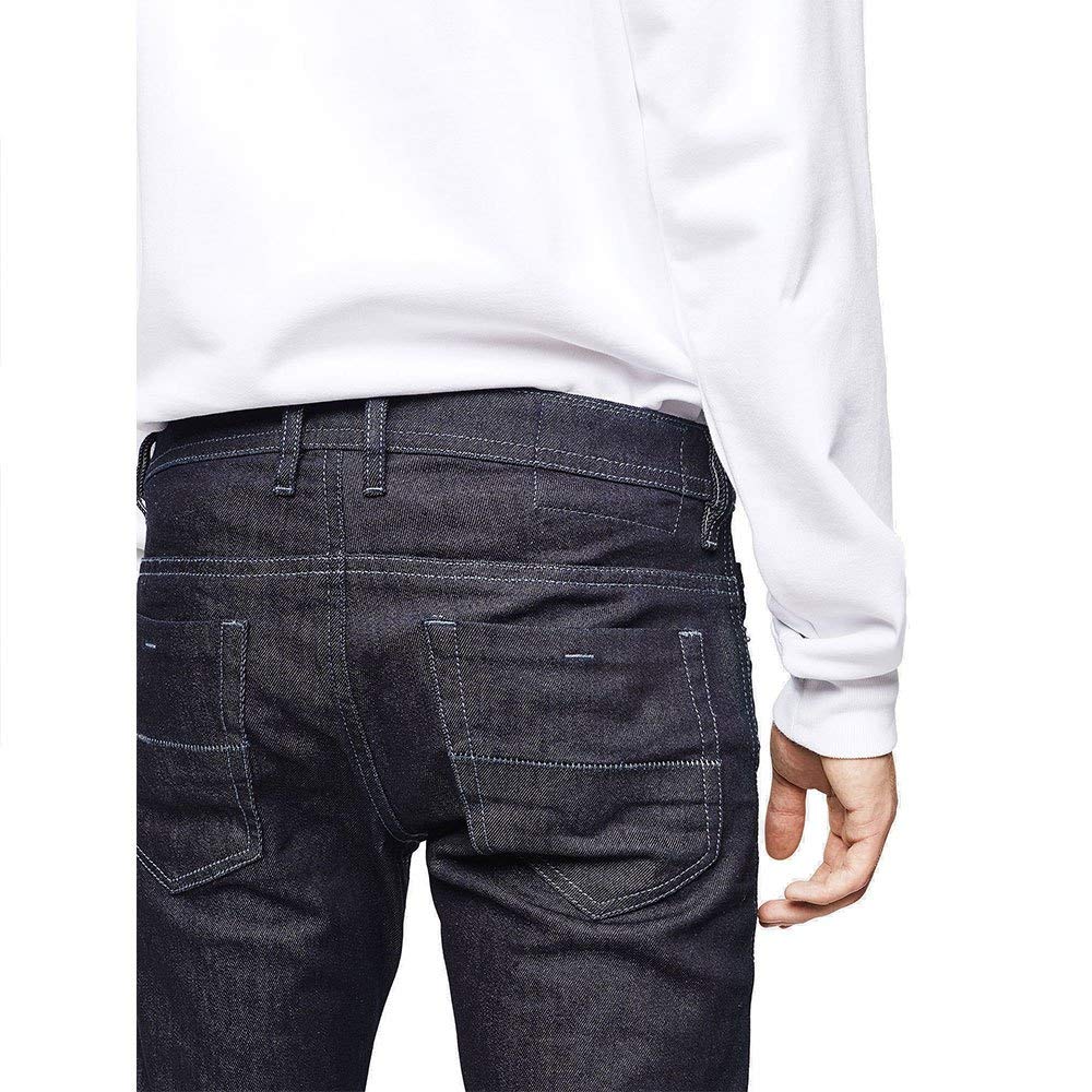 Diesel Thommer 084HN Men's Blue Jeans - Slim Fit Denim Pants for Casual Wear & Street Style