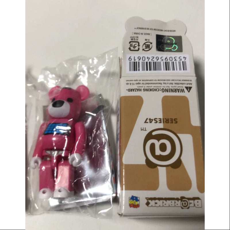 Bearbrick Series 47 ANIMAL Teddy Bear PINK 100% Collectible Vinyl Art Toy - Perfect for Display, Gifts & Pop Culture Enthusiasts