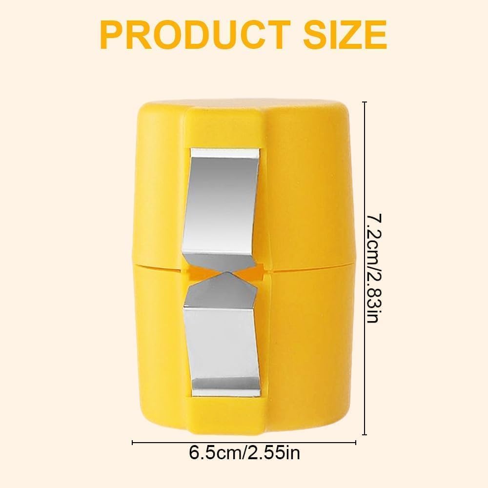 2PCS Egg Shell Opener - Quick Egg Separator for Raw & Cooked Eggs | Easy Kitchen Tool for Baking, Cooking & Meal Prep (Yellow)