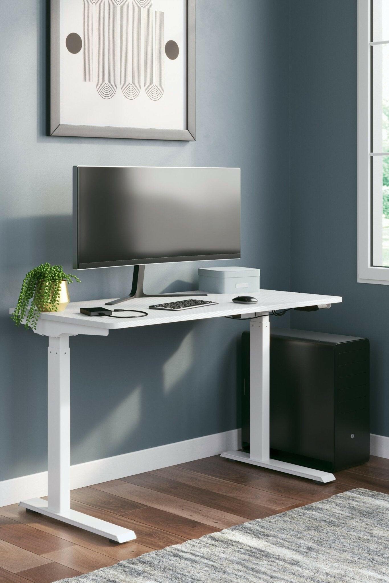 Lynxtyn H400 219 Ergonomic Office Desk - Adjustable Height Computer Desk for Home & Workspace - Perfect for Remote Work, Gaming & Study