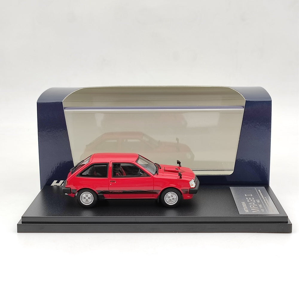1/43 Scale Mitsubishi Mirage II 1400 Turbo 1982 HS302 Resin Diecast Model Car - Collector's Edition for Display & Racing Enthusiasts