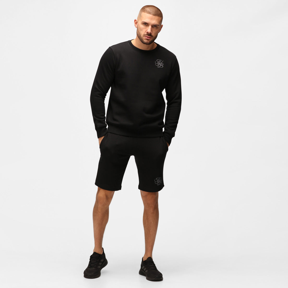 Premium Organic Cotton Black Men's Sweatshirt - Comfortable Eco-Friendly Pullover for Casual Wear & Outdoor Activities