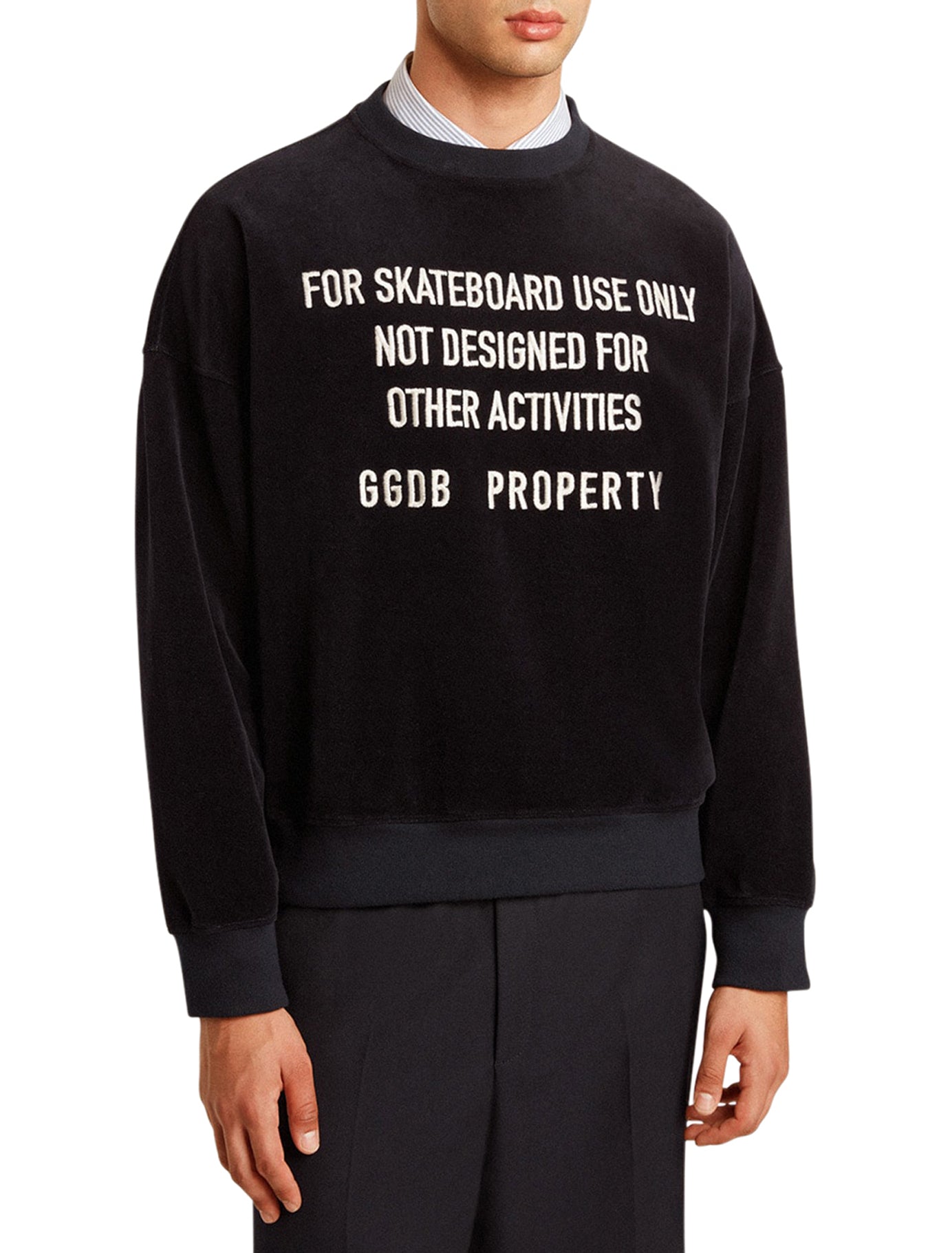 Soft Chenille Crew Neck Sweatshirt with Embroidered Design - Cozy & Stylish for Casual Wear, Loungewear, and Everyday Outfits