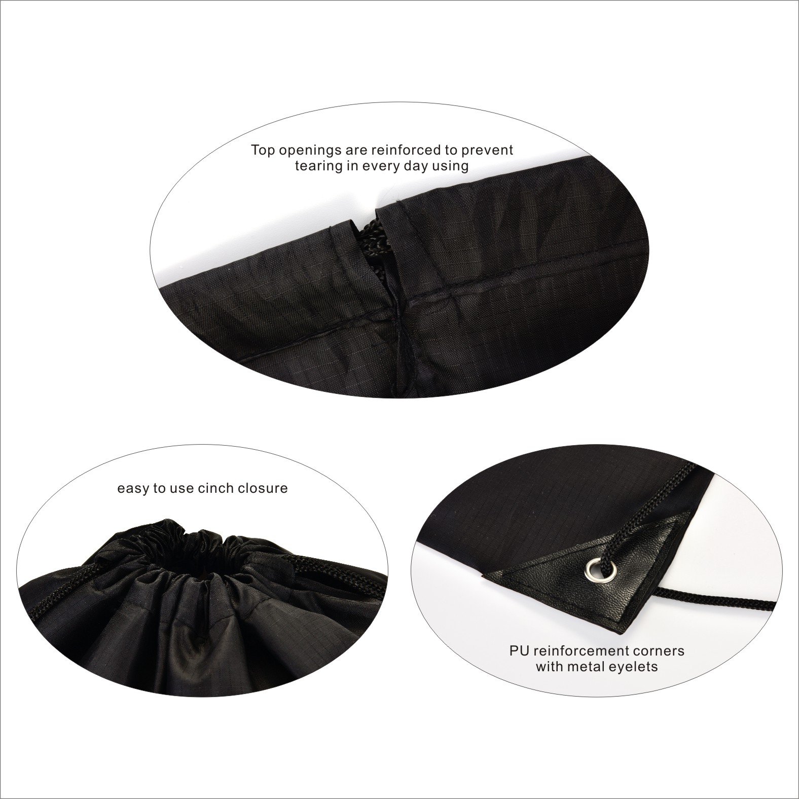 10 Pack LIHI Ripstop Drawstring Backpacks - Durable Party Favors, Team Gifts & Goodie Bags for Sports Events, Birthday Parties & School Activities