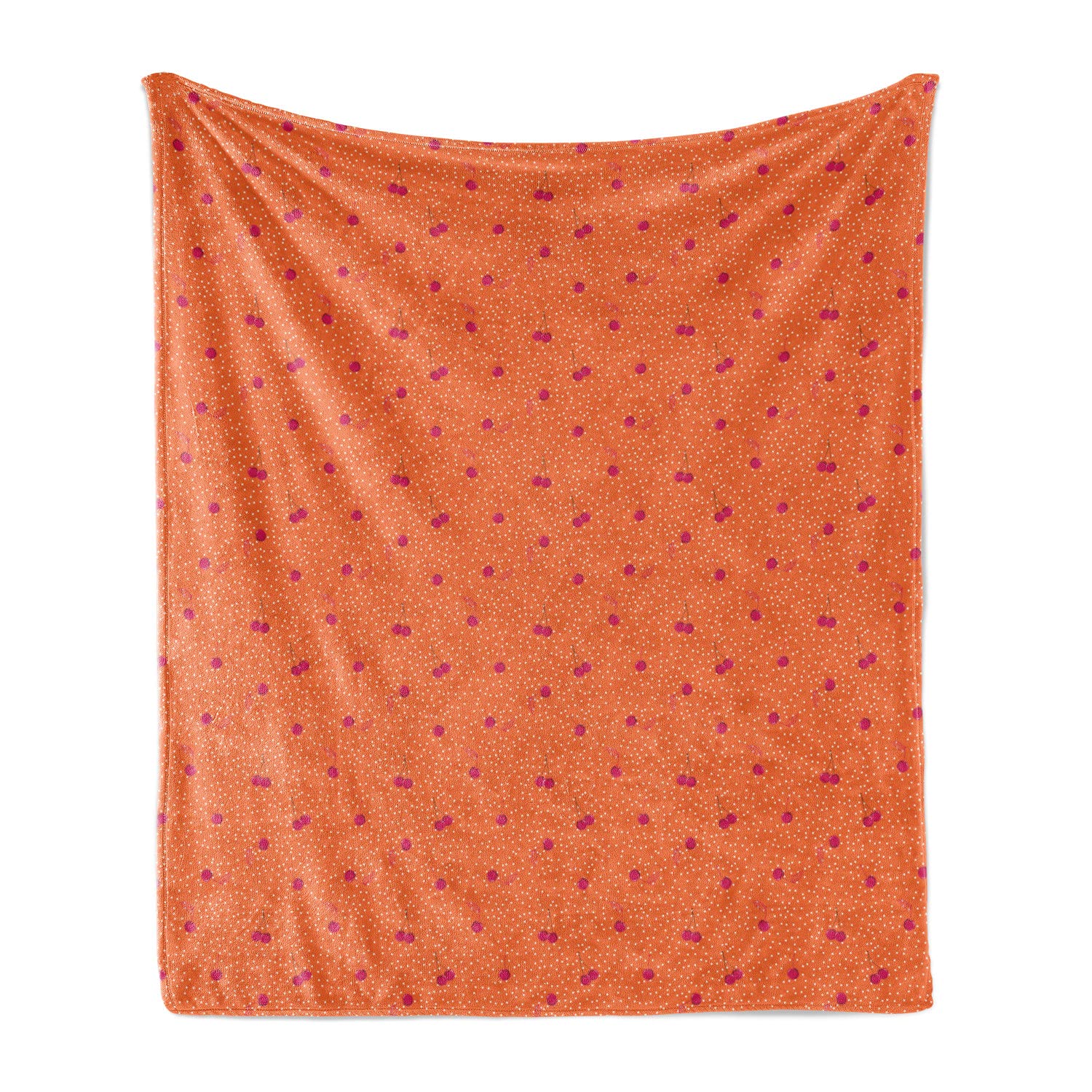 Ambesonne Polka Dots Fleece Throw Blanket - 50
