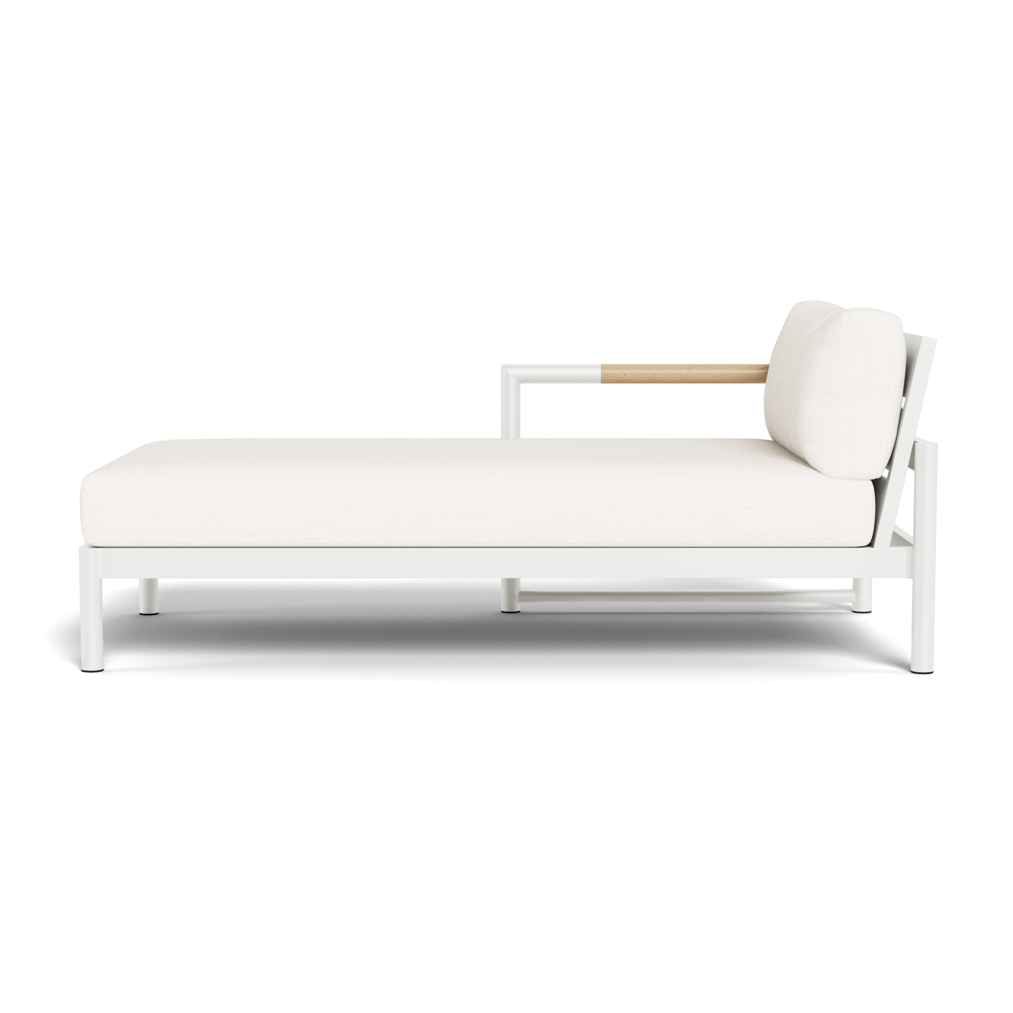 Breeze XL Aluminum Chaise Lounge Chair Left - Lightweight & Durable Outdoor Patio Furniture for Poolside, Beach, or Backyard Relaxation