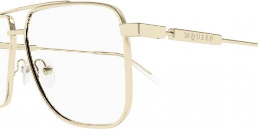 Alexander McQueen AM0480O Designer Eyeglasses for Women & Men - Stylish & Lightweight Frame for Everyday Wear, Reading & Fashion Accessories