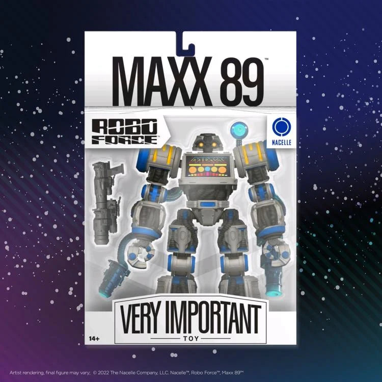 Robo Force Maxx 89 Action Figure - Collectible Robot Toy for Kids & Adults (Damaged Box) - Perfect for Display, Gifts & Battle Play Scenes