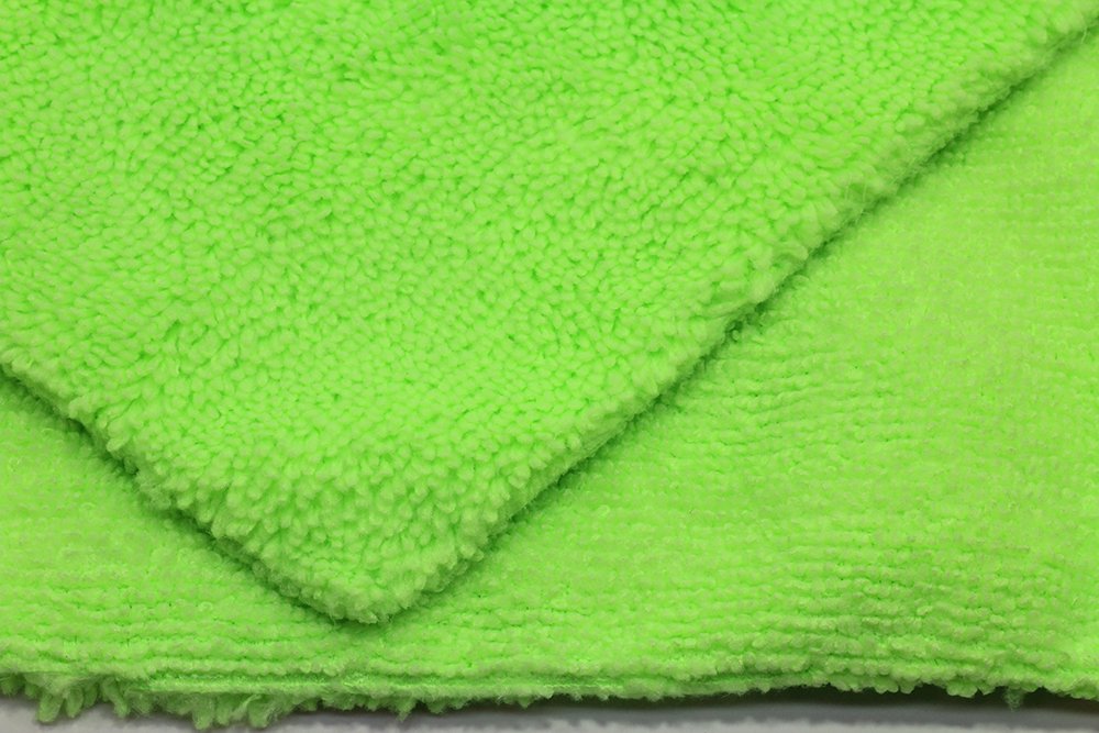 Autofiber Zeroedge Detailing Towel (5-Pack) - Premium Edgeless Microfiber Cloths for Car Polishing, Buffing, Window Cleaning & Waterless Wash - Ultra Soft Green Car Detailing Towels - Perfect for Auto Detailing, Glass Care & Rinseless Car Wash