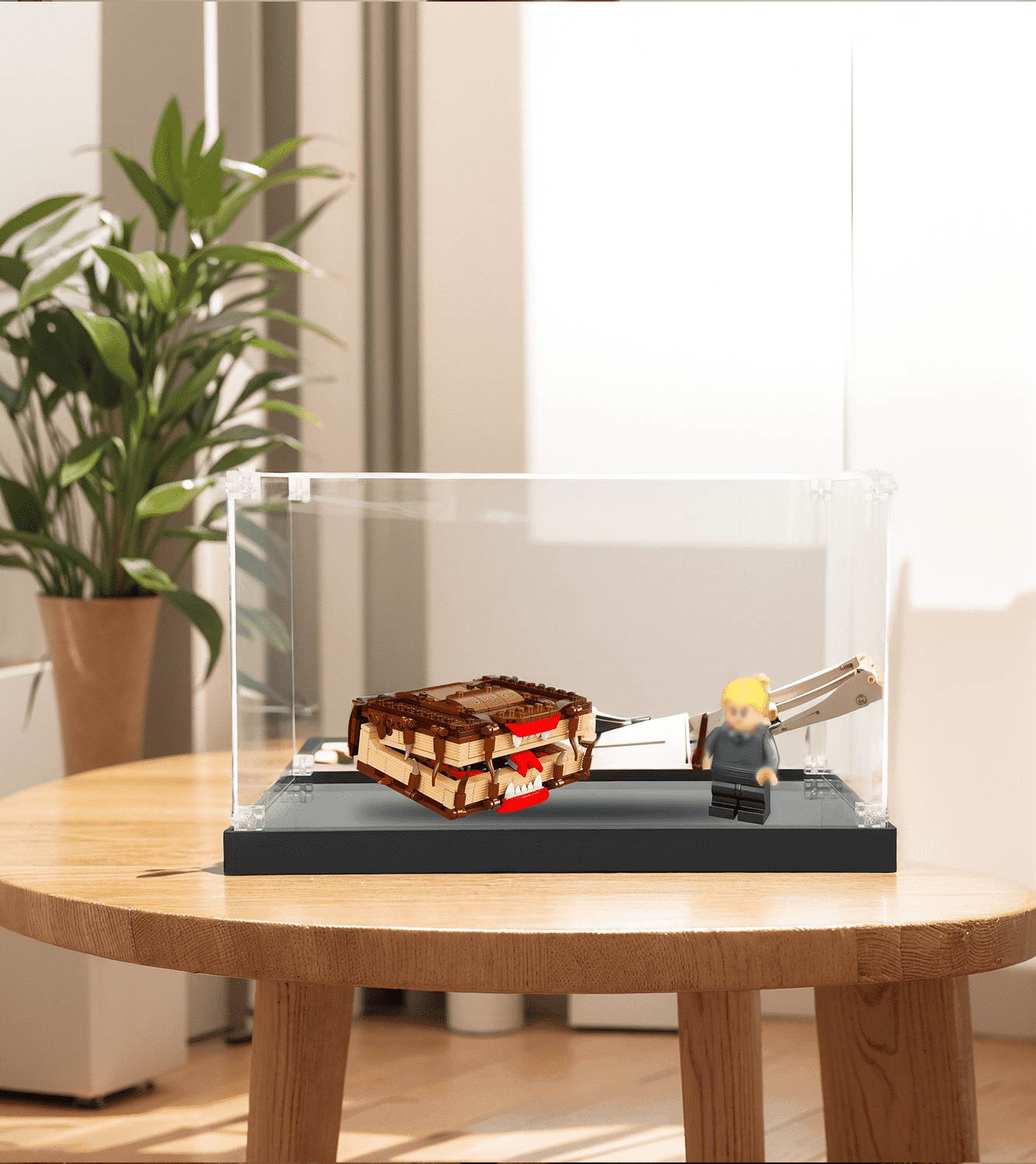 LEGO Harry Potter Monster Book of Monsters 30628 Display Case - Clear Acrylic Protector for Collectible Minifigures | Perfect for Showcasing in Home, Office, or Gift Giving