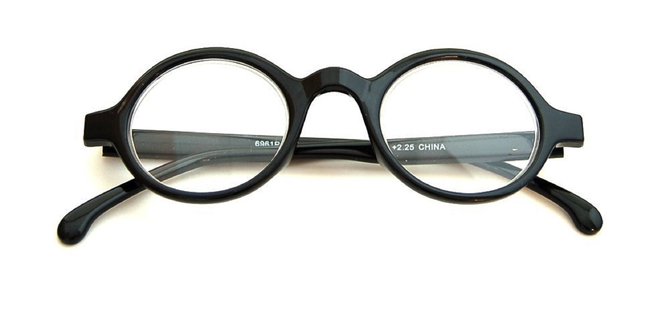 Lightweight Round Reading Glasses for Men & Women - Full Frame IB Lenses - Perfect for Reading, Computer Use & Daily Activities