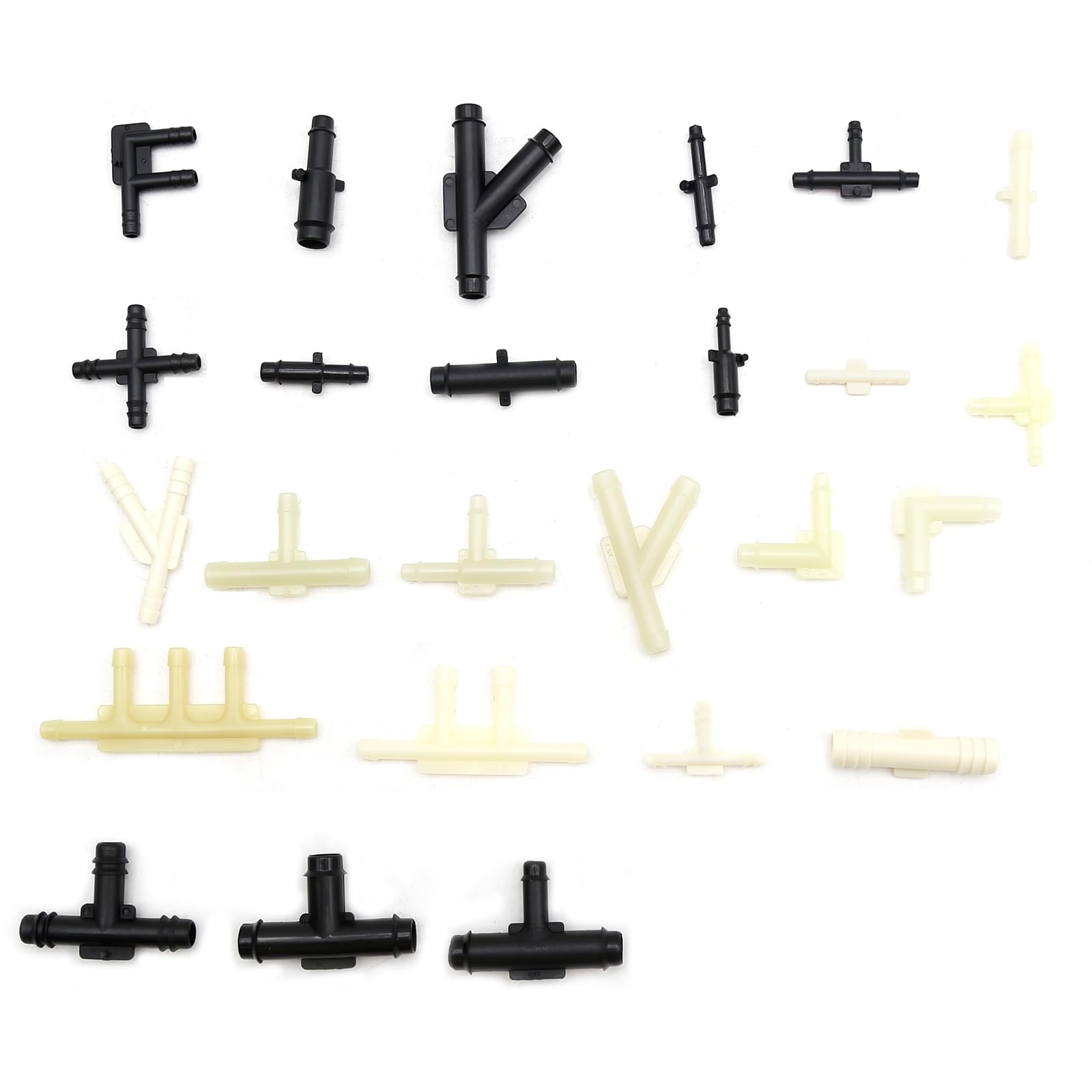 UOIENRT 32-Piece Vacuum Tee Connector Assortment Kit - 1/8