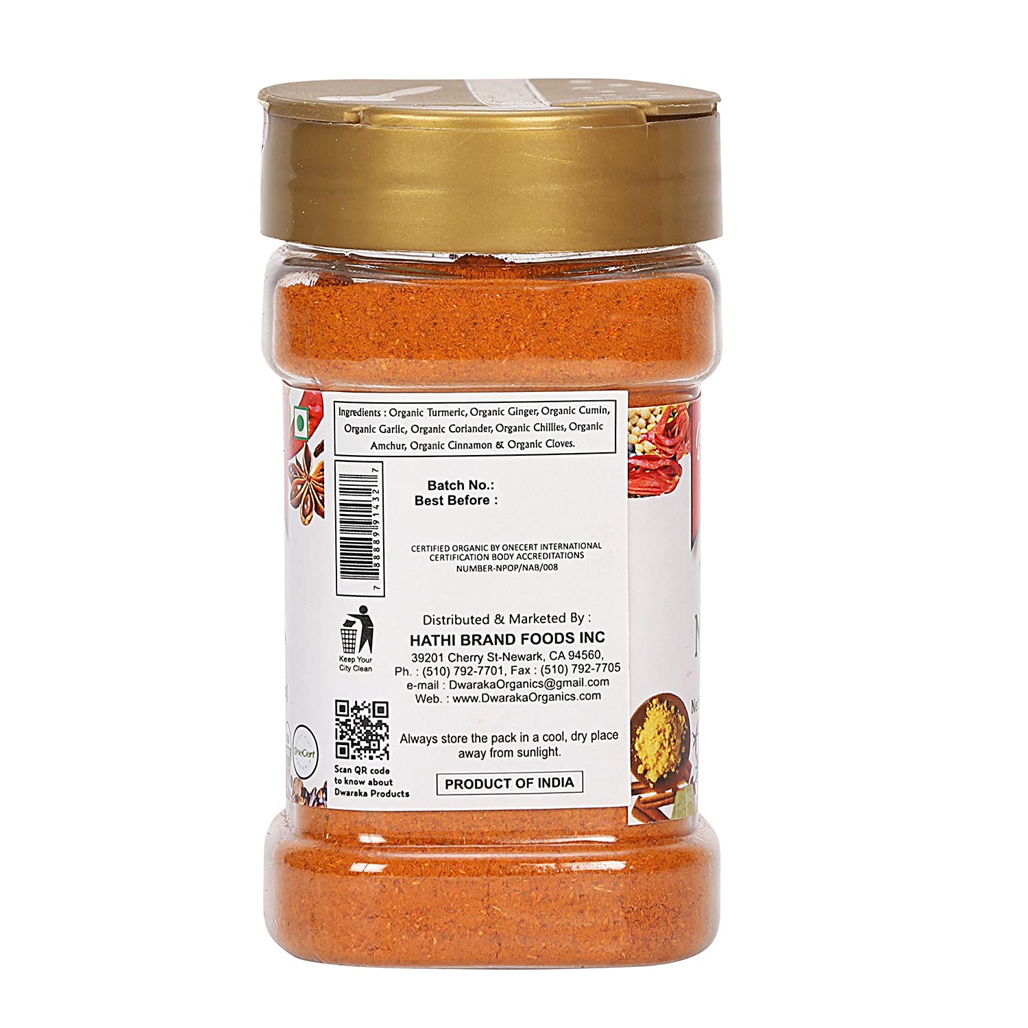 Dwaraka Organic Tikka Masala Sauce - 3.5oz | Healthy, Organic, Non-GMO, All Natural Indian Curry Paste | Perfect for Cooking, Meal Prep & Vegan Diets