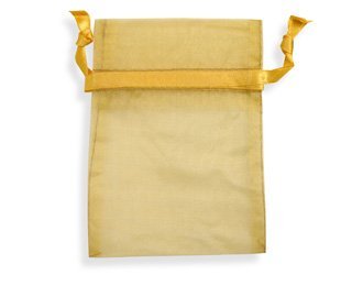 120 Pcs Gold Organza Drawstring Gift Bags 3x4 Inches - Wedding Favors, Party Decorations, Jewelry Packaging & Bridal Shower Supplies