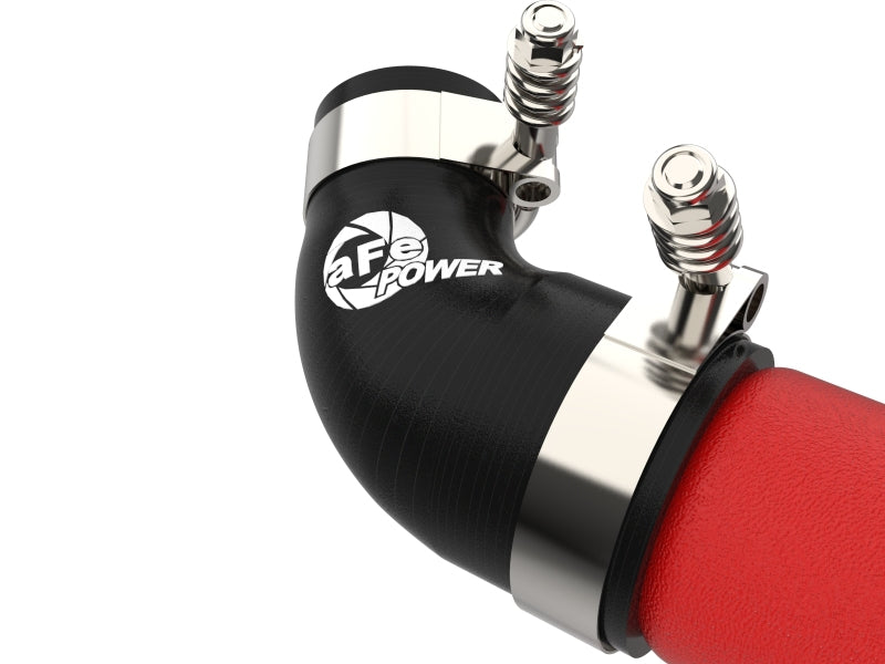 2018-2020 Kia Stinger & 2019-2022 Genesis G70 Performance Aluminum Charge Pipe - Red (AFE BladeRunner 3in) - Boost Turbo Efficiency for Racing & Daily Driving