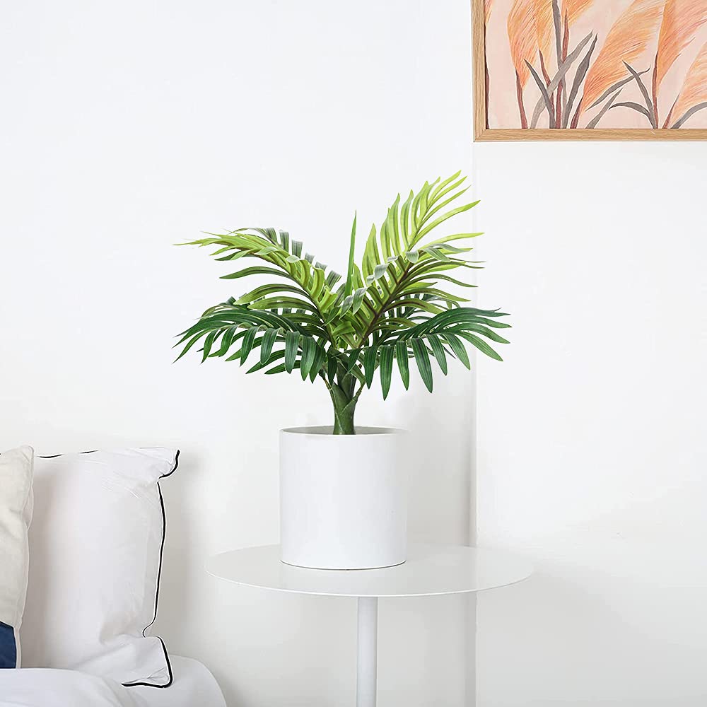 Artificial Palm Tree - Fake Tropical Mini Plants with Realistic Leaves for Home, Office & Party Decor | Indoor & Outdoor Use