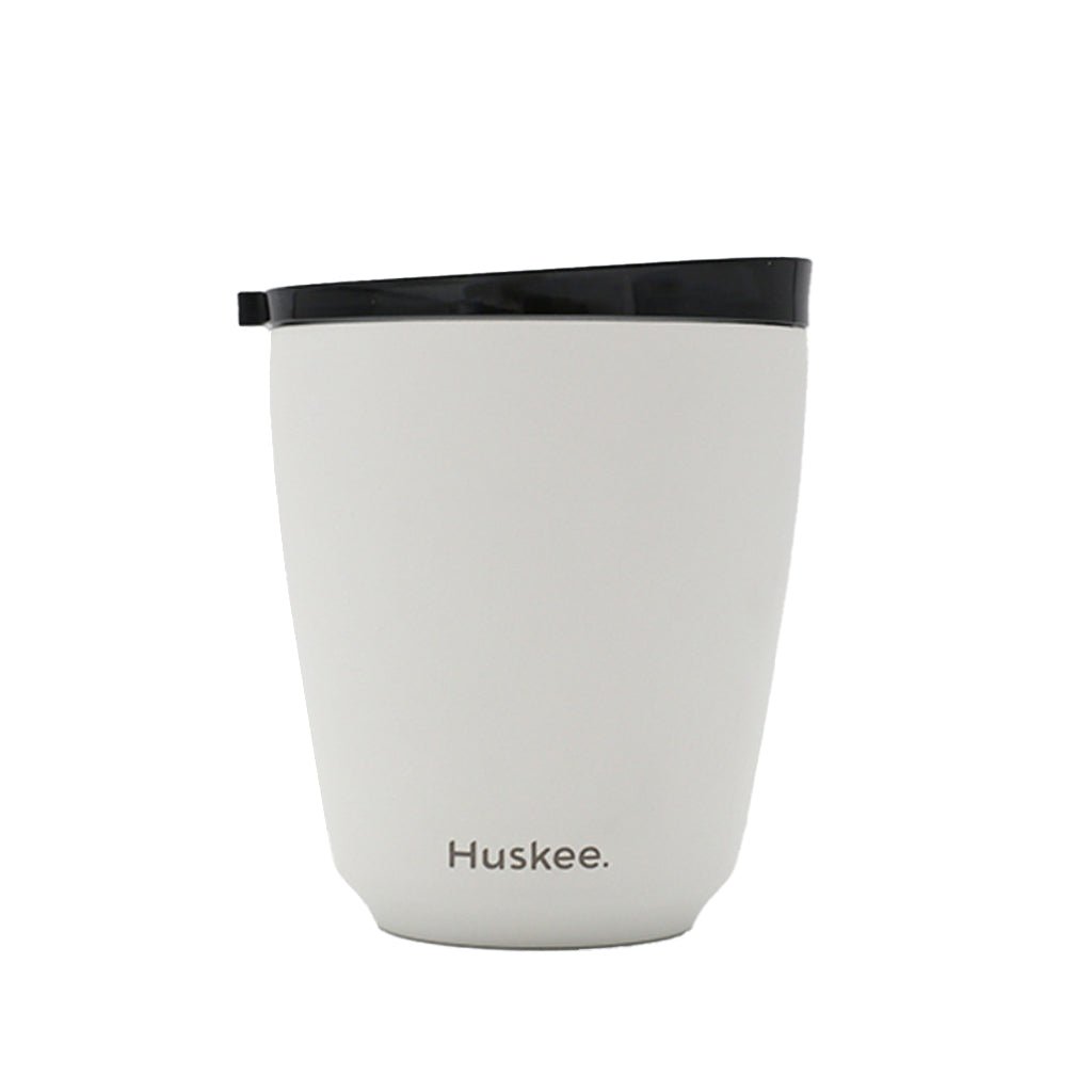 Huskee 8oz Stainless Steel Reusable Coffee Cup - Perfect for Travel, Camping & Eco-Friendly Lifestyles