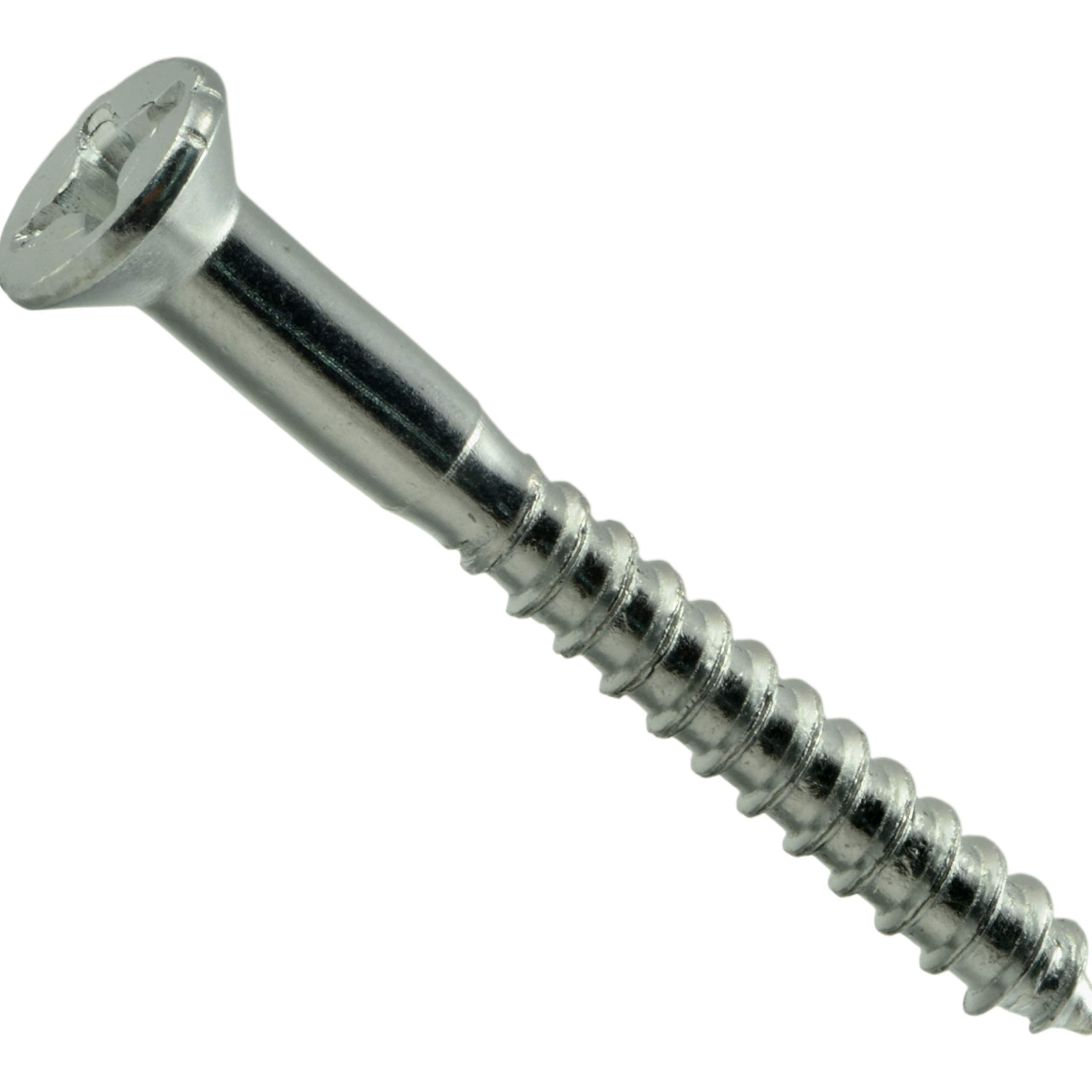 Phillips Flat Wood Screws 12 x 2-Inch (35-Pack) - Rust-Resistant Construction Screws for Furniture, Cabinets & DIY Woodworking Projects