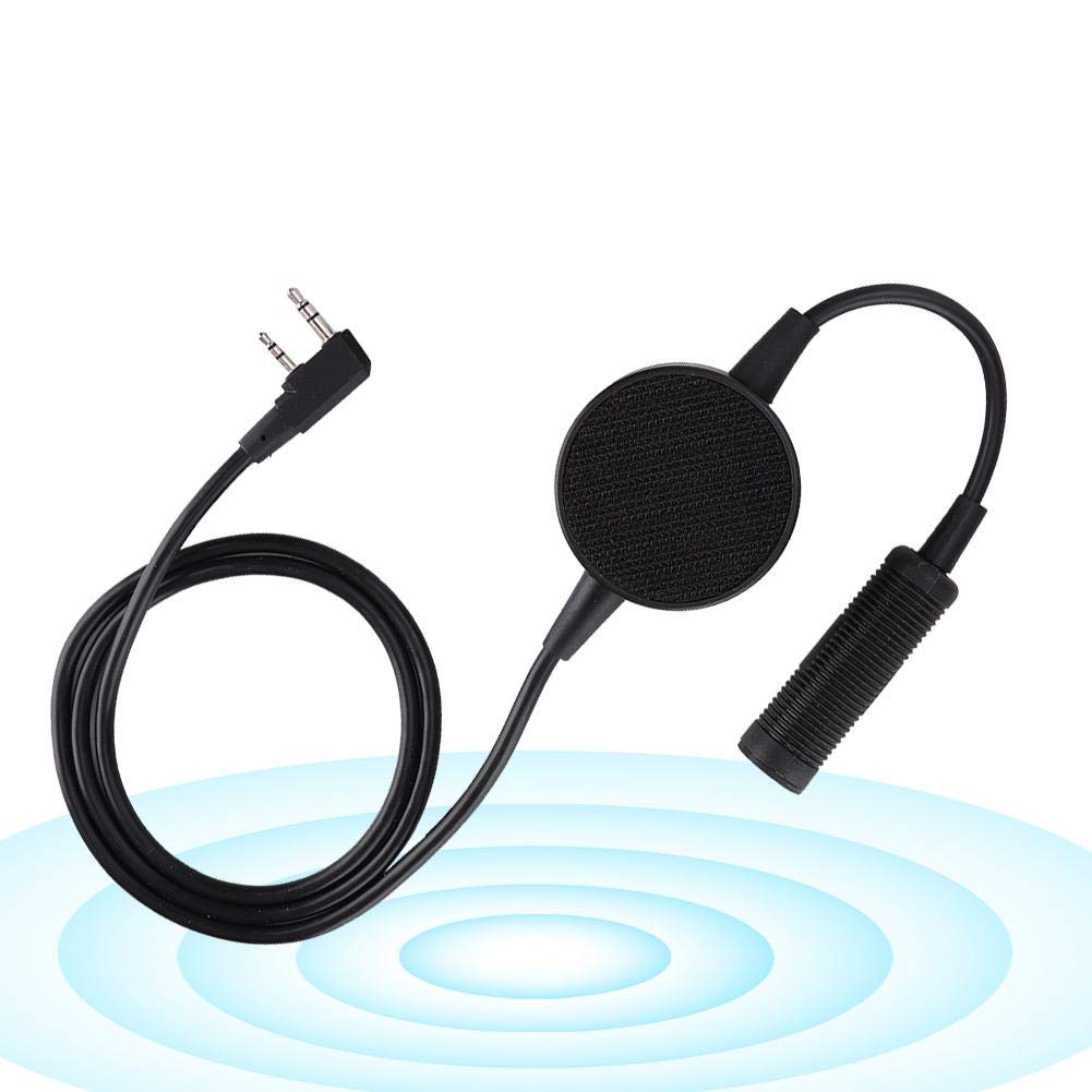 TCI PTT Push-to-Talk Button for Two-Way Radio Walkie Talkie Headsets - K Head Round PTT Switch Compatible with Motorola, Kenwood & Baofeng Radios - Perfect for Construction, Security & Outdoor Adventures