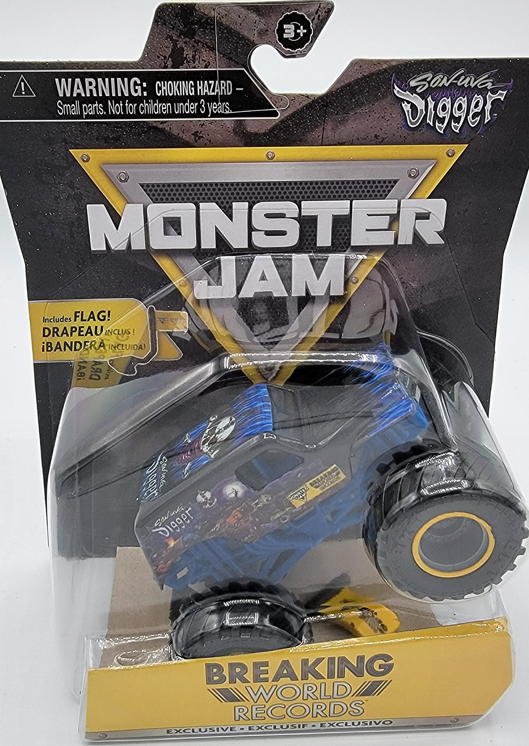 Monster Jam 1:64 Scale Son-Uva Digger Die-Cast Truck - Official Breaking World Records Edition | Collectible Toy for Kids & Adults | Perfect for Play, Display & Monster Jam Events