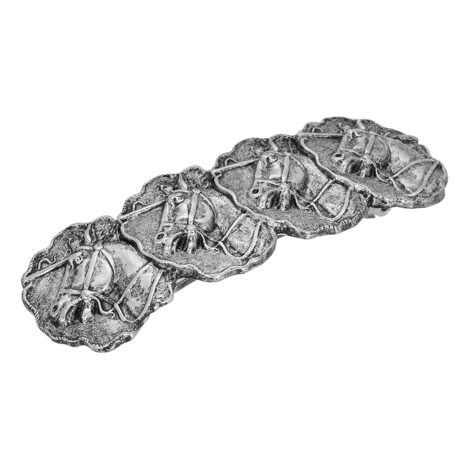 Vintage 1928 Equestrian Horse Racing Antique Hair Barrette - Perfect for Equestrian Events, Weddings, and Vintage Fashion Accessories