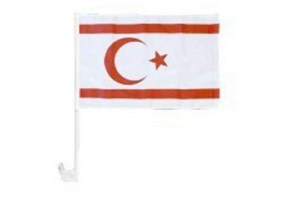 12x18 Northern Cyprus Country Flag - Lot of 12 Car & Vehicle Flags for Outdoor & Indoor Use - Perfect for Sports Events, Parades & National Celebrations