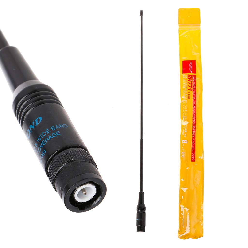 RH-771 Dual Band VHF/UHF BNC Antenna for Baofeng UV-5R Walkie Talkie - Enhanced Signal & Clear Communication for Outdoor Adventures, Hiking, and Emergency Preparedness