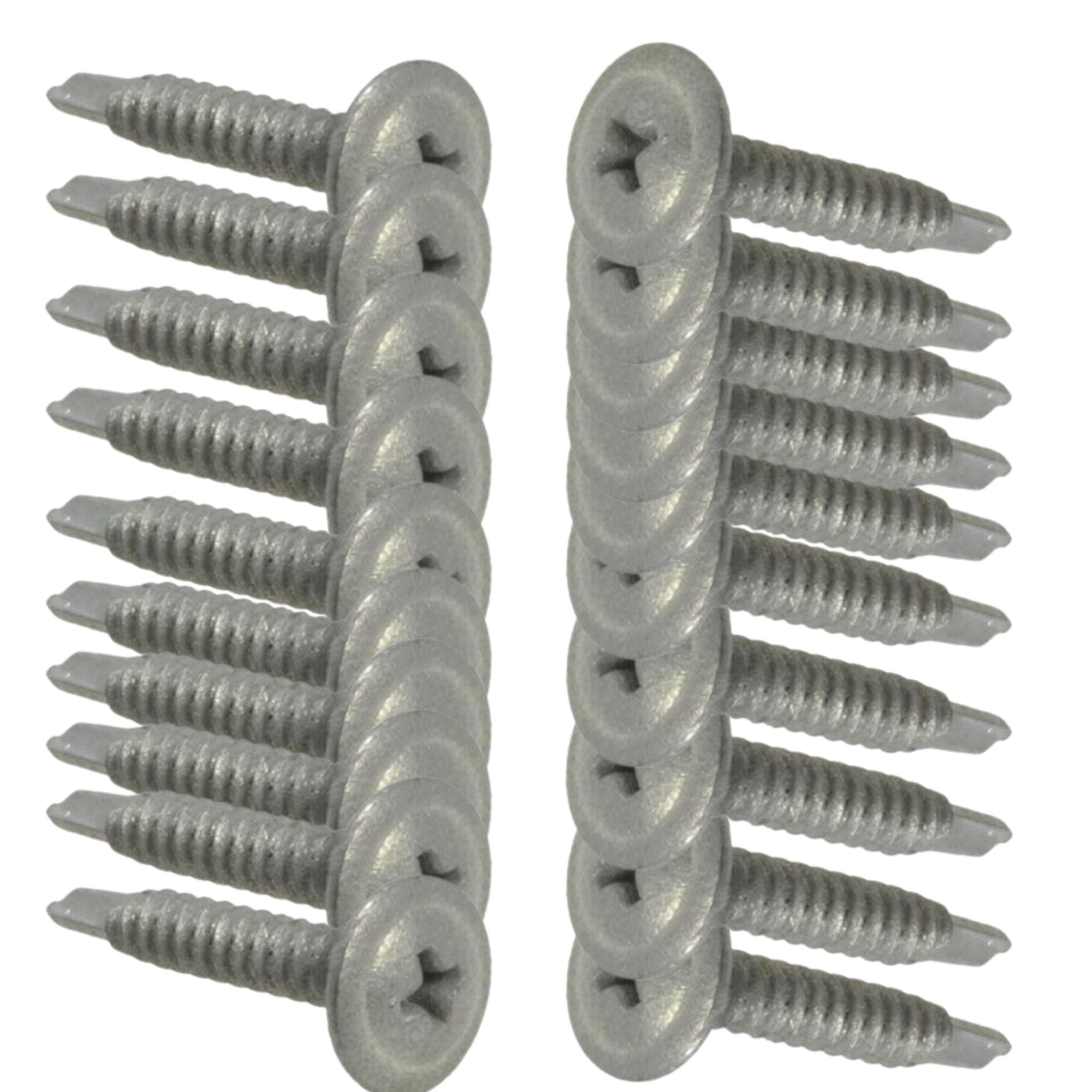20pcs Cement Sheet & Blueboard Green Wall Screws - Heavy Duty Drywall Screws for Concrete & Gypsum Board - Perfect for Home Renovation & Construction Projects